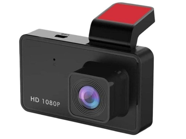 3-Inch 1080P HD Dash Cam for Cars, Wide-Angle Driving Recorder with Night Vision, Loop Recording (Black)