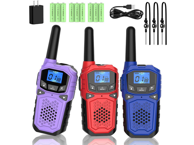 Walkie Talkies for Adults- Long Range Two Way Radio for Camping Hiking Hand Held Hiking Accessories Camping Gear Xmas Birthday Gift for Kids,SOS...