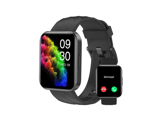 Smart Watches for Men Women, Bluetooth Calls, Fitness Tracker Black for iPhone/Android Phones, 1.85' HD, Heart Rate Monitor Sleep Tracker, Step...
