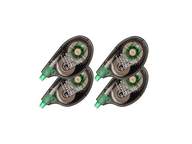 68626 MONO Original Correction Tape, 4-Pack. Easy to Use Applicator for Instant Corrections