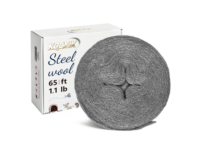 Steel Wool Mice Control, #0 Steel Wool, 65FT (1.1LB) Medium Keep Mouse Away from Holes, Barrier and Gap Filler for Home, Wall, Garden, Kitchen,...