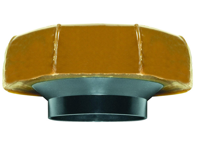7513 Extra Thick Wax Toilet Bowl Gasket with Flange, for 3-Inch and 4-Inch Waste Lines