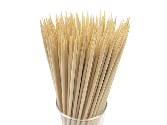 6' Natural Bamboo Skewers for BBQAppetiserFruitCocktailKabobChocolate FountainGrillingBarbecueKitchenCrafting and Party. =4mm, More Size Choices...