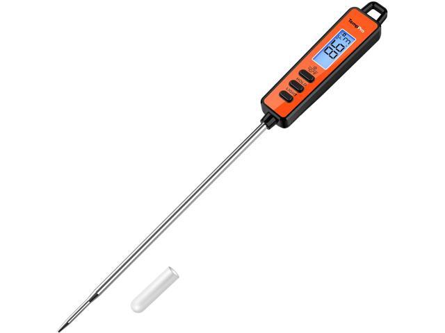TempPro TempSwif 1 Sec Digital Meat Thermometer for Cooking Food Meat Thermometer Digital Backlitght LCD Display, 5.3-inche Super Long Probe,...