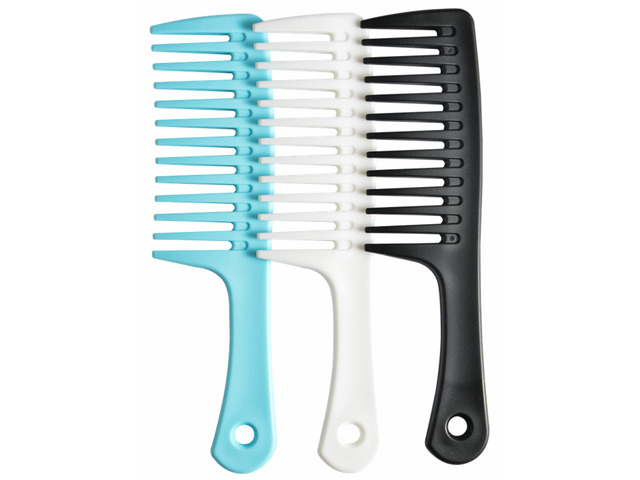 Tooth comb, Large Detangling Comb for Women and Men, Durable Styling Brush for Curly, Long, Wet Hair Types - Professional Hair Care.