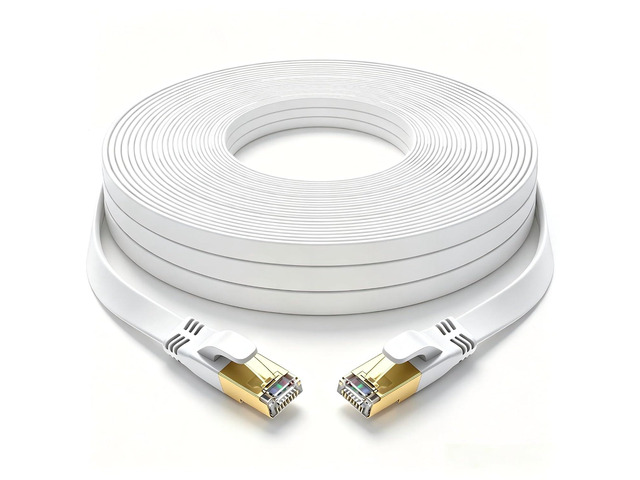 Cat 8 Ethernet Cable 100 FT, Outdoor & Indoor High Speed Heavy Duty Network LAN Internet Cable,SFTP Gold Plated RJ45 40Gbps 2000Mhz Patch Cord, for...
