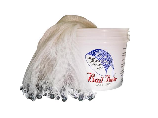 Superior Handmade Manhaden Cast Net: 5/8' Sq. Mesh 7ft-White