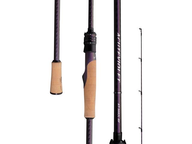 PURELURE ACUTEVIOLET Bass Fishing Rod Spinning Baitcasting Rod 6'6''-7'2'' TORAY 36T Carbon Fiber, Jerkbait Rod 2 Piece, Regular Fast Action,...