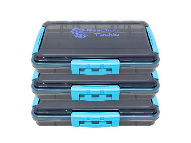 Premium Tackle Trays, Water Resistant Fishing Tackle Box Organizers with Triple Clip Closure, Removable Dividers and Clear View Design - 3700 (3-Pack)