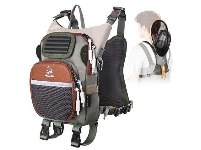 Fly Fishing Chest Pack,Outdoor Waterproof fishing Tackle Chest Bag with Multiple Compartments, Small Wade fishing,Can accommodate multiple fishing.