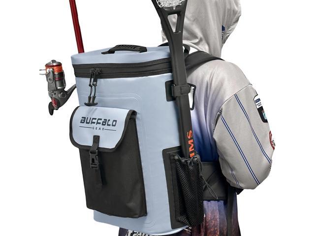 Fish Cooler Backpack 32Qt Waterproof Fishing Backpack Cooler Portable Fish Bag, Keep Ice Cold More Than 24 Hours