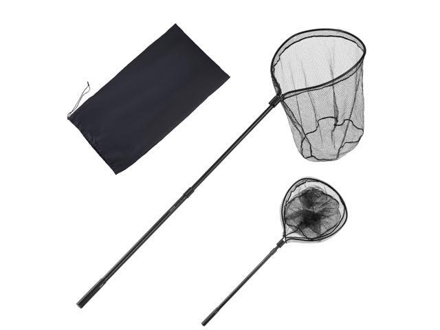 Fishing Net, Landing Nets with Telescopic Handle Lightweight and Stronger Fish Gear, Durable and Fish-Friendly, for Kayak, Boat, Bank, Pond