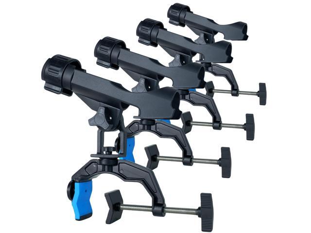Fishing Rod Holders for Boat, Upgraded Fishing Rod Holder with Enlarge Clamp Innovative Dual-V Shaped Design Fit Round/Square Tube Boat Fishing,.