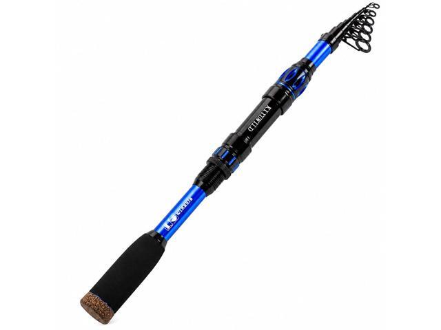 TORVEX Telescopic Fishing Rod,Travel Spinning Rod with Ceramic Guides, Stainless Steel Reel Seat, EVA Handle, Portable Collapsible for Bass Trout.