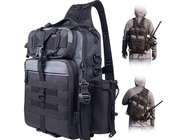 Outdoor Tackle Bag - Large Water-Resistant Fishing Backpack
