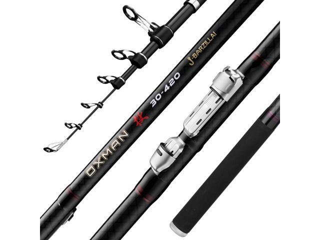 OXMAN Telescopic Surf Fishing Rod 11'8''/ 12'8''/13'8''/15'/16'4''Long Shot Portable Travel Inshore Pole 27T High Carbon Fiber Lightweight...