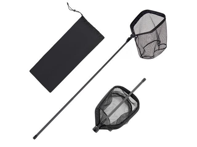 Fishing Net, Landing Nets with Telescopic Handle Lightweight and Stronger Fish Gear, Durable and Fish-Friendly, for Kayak, Boat, Bank, Pond