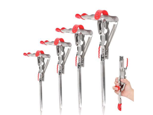 Automatic Spring Fishing Rod Holde, Stainless Steel Folding Rod Stand Ground Support Brackets Have Two Springs, Sensitivity is Adjustable and Works...