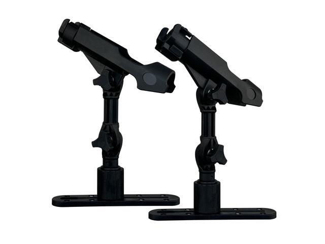 2 Pack Fishing Rod Holder with Track Mount Universal T-Shaped Screw Mounted on Rail for Kayak, Canoe, Fishing Boat