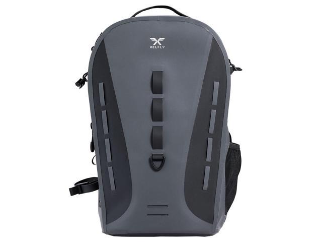 Waterproof Fishing Backpack G2 with Rod Holder, Inflatable Air Valve, Padded Waist Straps & Gear Loops - Submersible Zipper, Rugged Top Handle,.