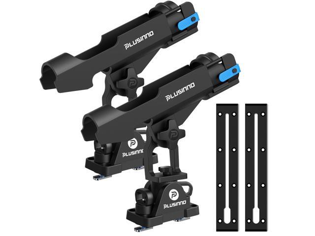 Kayak Fishing Rod Holder with Tracks, 2 in 1 Kayak Accessories Fishing Rod Pole Holders for Boat, Track Mount / Deck Mount with Fishing Rod.