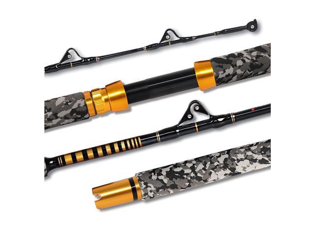 1-Piece Saltwater Offshore Trolling Rod 6-Feet Big Game Rod Conventional Boat Fishing Pole