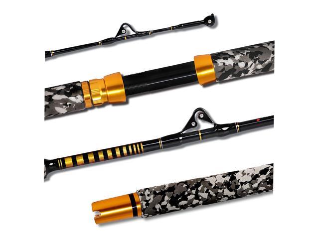 1-Piece Saltwater Offshore Trolling Rod 6-Feet Big Game Rod Conventional Boat Fishing Pole