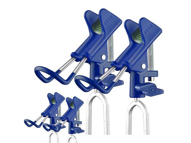 Fishing Rod Holder for Ground, 2/4pcs Fishing Pole Holders for Ground, Bank Fishing Rod Holder with 360° Adjustable Extra Long Drill Stake Rod.