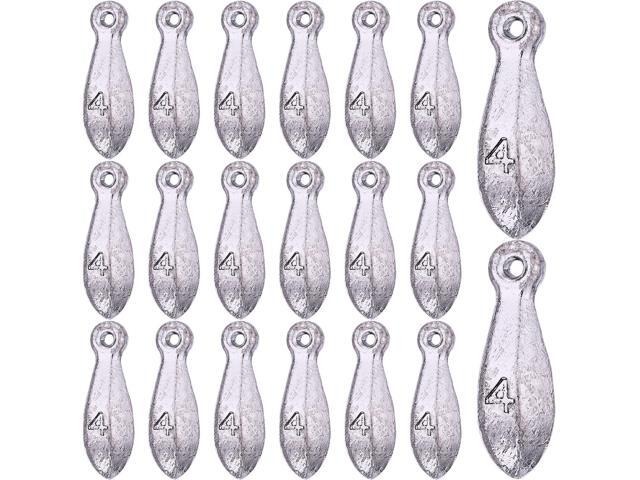 18 Pcs Bank Sinker Fishing Sinkers Weights Bank Weights for Ocean Saltwater Freshwater Surf Bass Catfish Fishing Casting Gear Tackle
