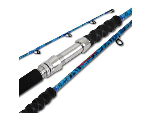 2-Piece Boat Conventional Fishing Rod Portable Spinning/Casting Rod Carbon Fishing Pole
