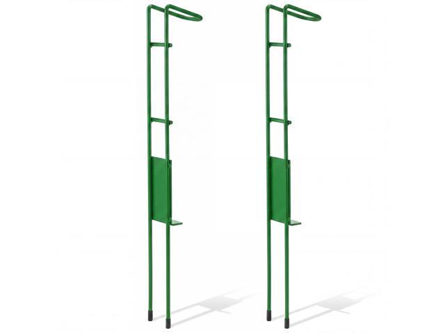 2 Set Blaze Bank Fishing Rod Holders Heavy Duty Steel Rod Stands for Shore Fishing