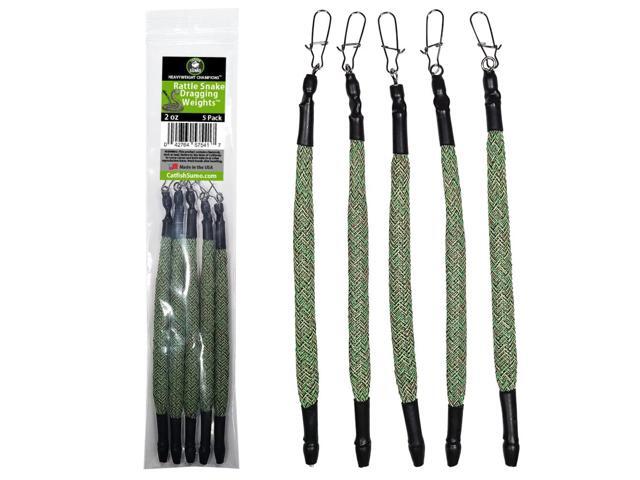 Rattle Snake Dragging Weights, Snagless Sinkers for Dragging, Trolling, and Drifting. Rattles to Attract Catfish