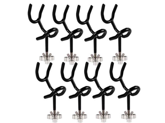 Sure Grip Steel Boat Rod Holder 20 Degree PVC Coated Steel Wire Fishing Pole Holder (8PCS)
