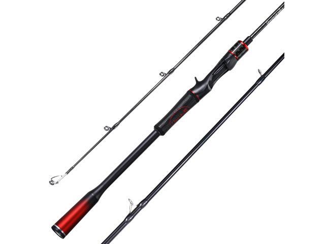 Fishing Rods, Spinning Rods and Casting Fishing Rods, with Full Carbon Fiber Handle, 24T Carbon Fiber 2PCS Fishing Pole for Long Casting Bass,...