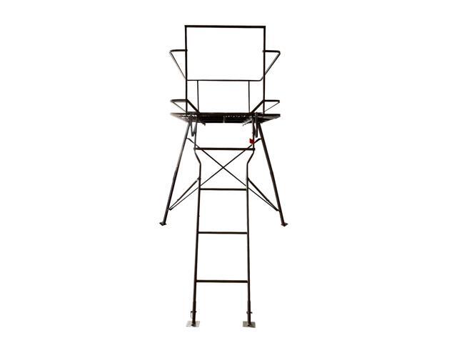 6 Foot Tripod Hunting Tower Blind, 2-Person Stand Elevated, 4' x 4' Platform for Deer Hunting, Antelope and Elk, Camouflage