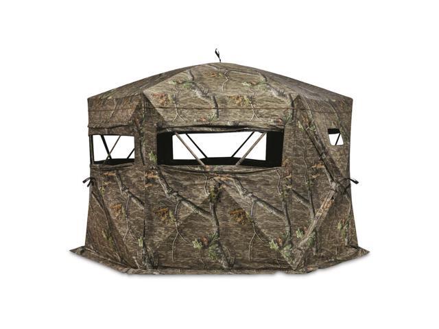 Educator Large Hunting Ground Blind, See-Through, 360 View, 3-4 Person Tent, Turkey, Duck, Deer Hunting Gear Equipment Accessories