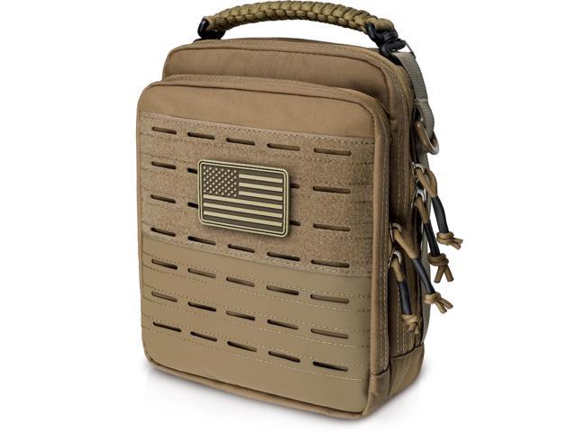 Tactical Molle Admin Pouch, Molle Pouches of Double Layer Design Utility EDC Pouch Organizer, Modular Tool Pouch, Medical EMT Attachment.