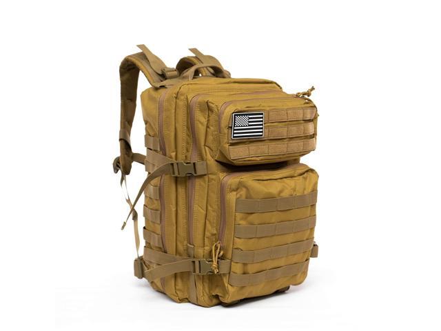 40L Tactical Backpack 7 Compartments Padded Comfort MOLLE System Heavy-Duty Nylon Versatile Use Outdoor Survival, Camping, Gym, Travel...