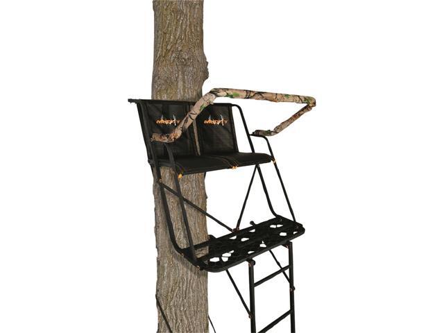 Big Dually 16' 2-Man Ladder Tree Stand, Black