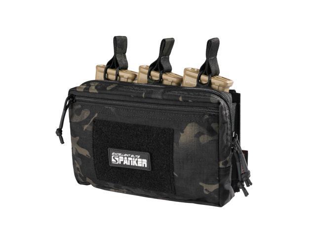Tactical Mag Admin Pouch Molle Utility Tool Pouch Medical EDC EMT Bag with Triple Mag Pouch for M4 M16