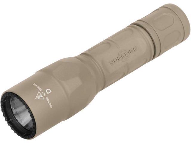 Handheld LED Flashlight - G2X Pro 600 Lumens 8,700 Candela - Tan G2X Pro Dual Output Hybrid Beam LED Flashlight w/ Click Tailcap Switch -.