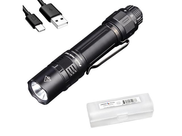 PD36 TAC Tactical Flashlight, 3000 Lumen USB-C Rechargeable, with LumenTac Organizer