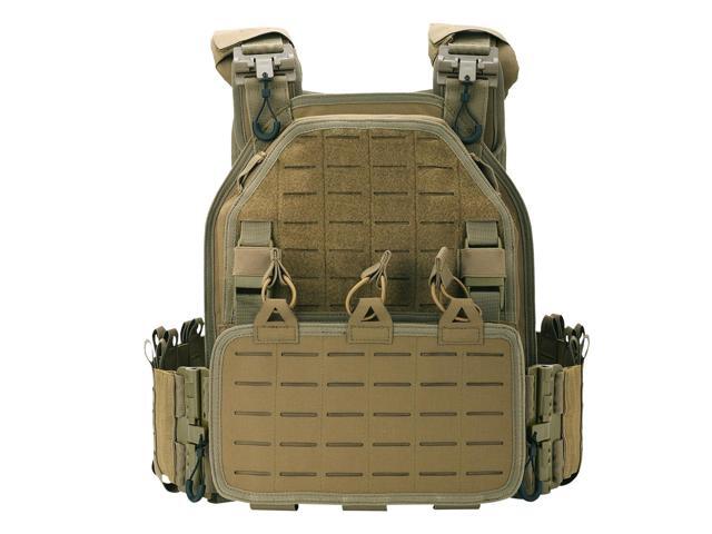 Tactical Vest for Men Quick Release Laser-Cutting Modular Vest for Outdoor