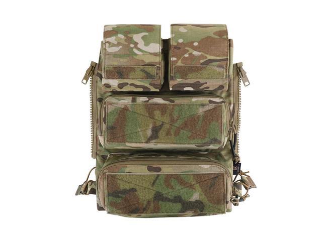 Tactical Modular Zip On Backpack for Vest JPC2.0 CPC AVS Zipper Molle Back Panel (MC)