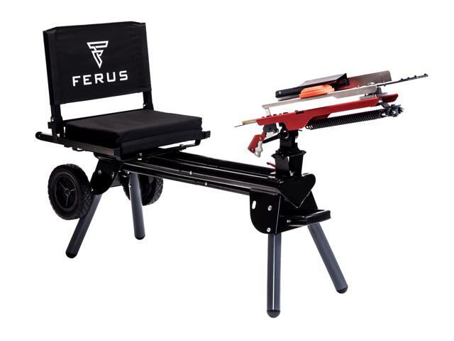 Outdoors Clay Thrower MT250 Mobile Sporting Clay Target Thrower - Clay Pigeon Thrower - Skeet and Trap Thrower, Red and Gray