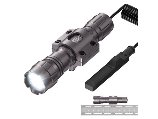 FL22 Light M Lock Flashlight 1200 Lumens IP65 Waterproof LED Rail Mounted Tactical Flashlight with Pressure Switch (Nickel)