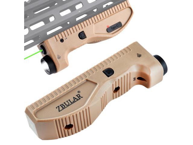 1650 lumens Tactical Flashlight, Equipped with Green Laser and White LED Lights, USB-C Rechargeable, Strobe Function,Class IIIA Laser Power Output...