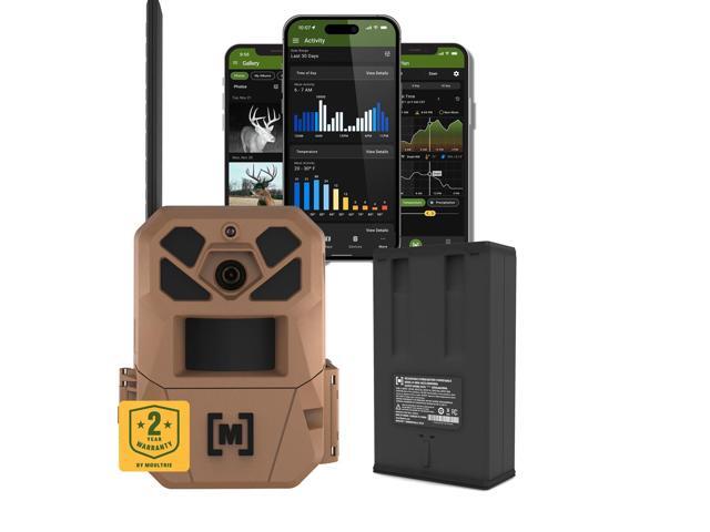 Edge 3 Cellular Trail Camera + Power Mag II Battery Bundle, 40MP HD Photo Capture, 1080p Video, GPS Tracking, Low-Glow Flash, Built-in Memory,.