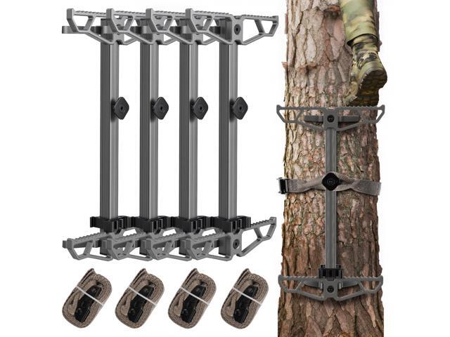 Climbing Sticks for Hunting,17.5' Lightweight Aluminum Non-Slip Climbing Sticks,Stackable and Bundled for Easy Portability,Suitable for Tree.