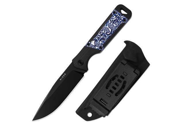 Militaw Fixed Blade Knife with Sheath, D2 Blade Camping Knife with G10 & Micarta Handle, Fixed Blade EDC Knives for Men Women Gift, Outdoor Hunting...